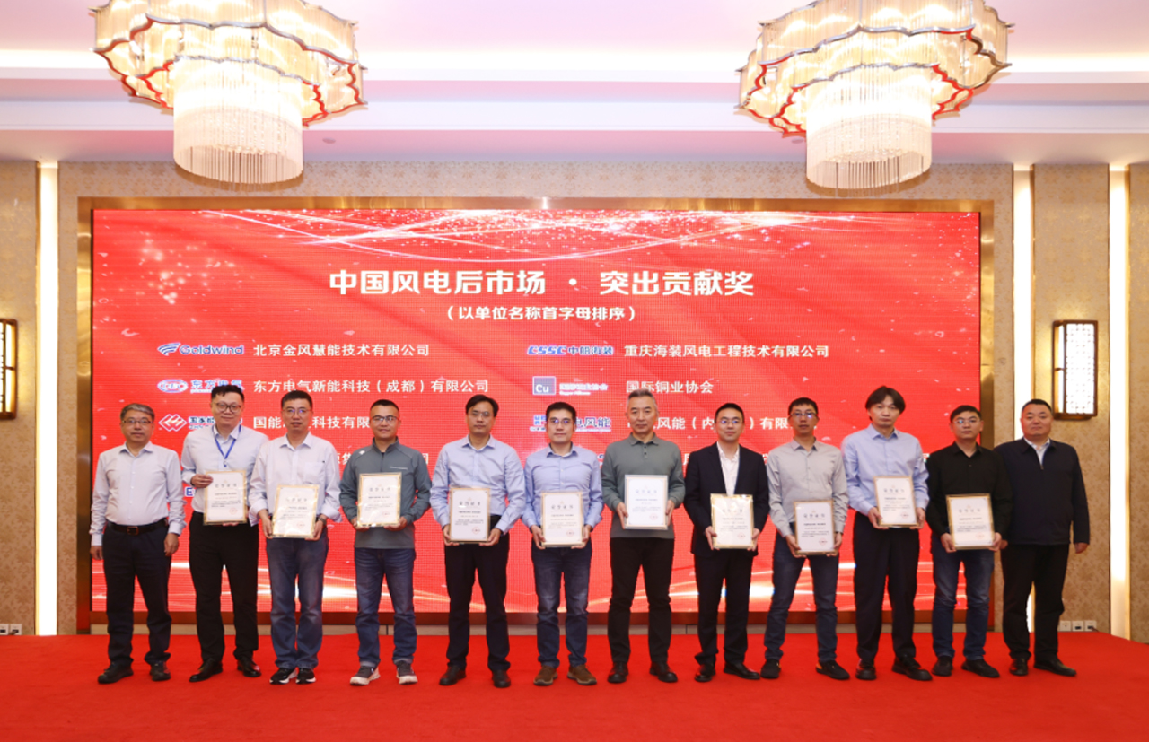 【喜报】008PG国际股份荣获“中国风电后市场·突出孝顺奖”